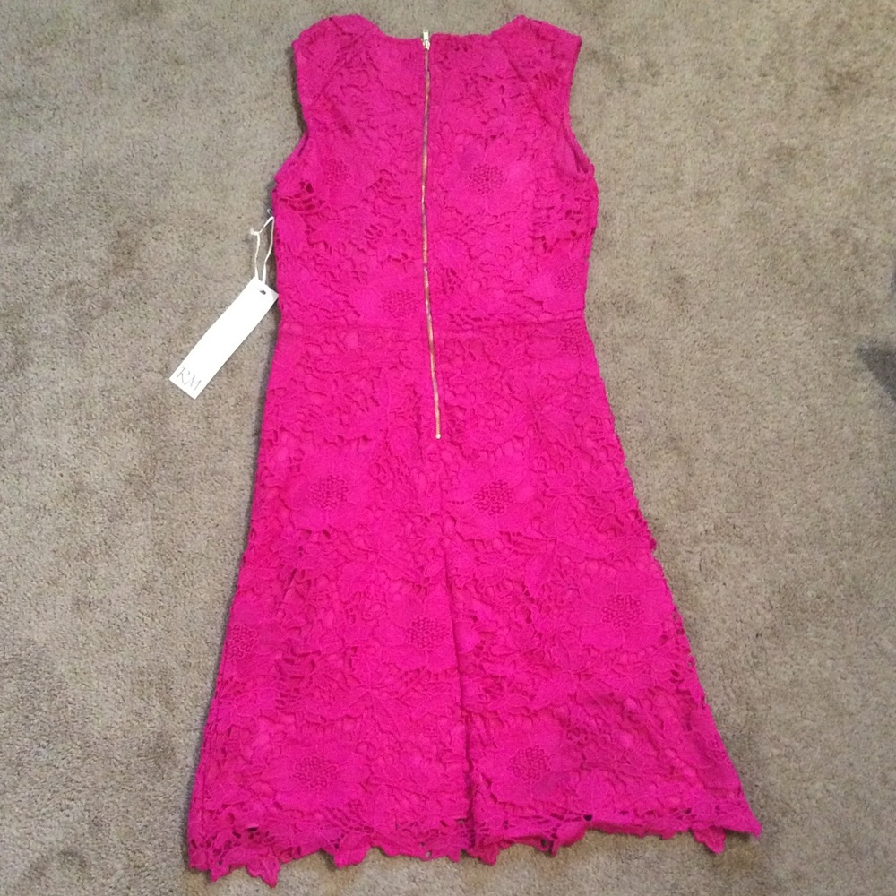 NWT Ryan Michelle Pink Lace Dress - Picture 3 of 4